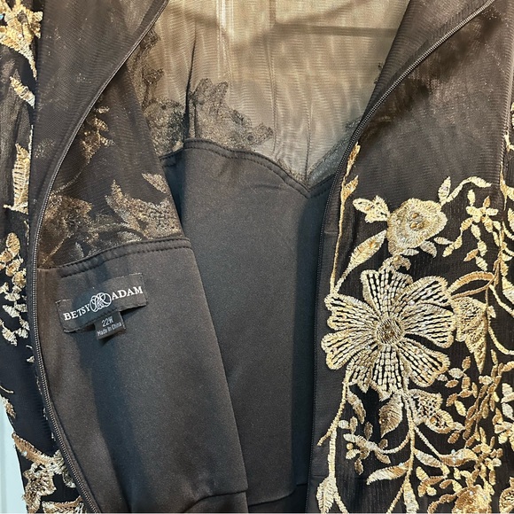 Betsy & Adam Black and Gold Floral Dress/gown
Full length - Picture 4 of 9